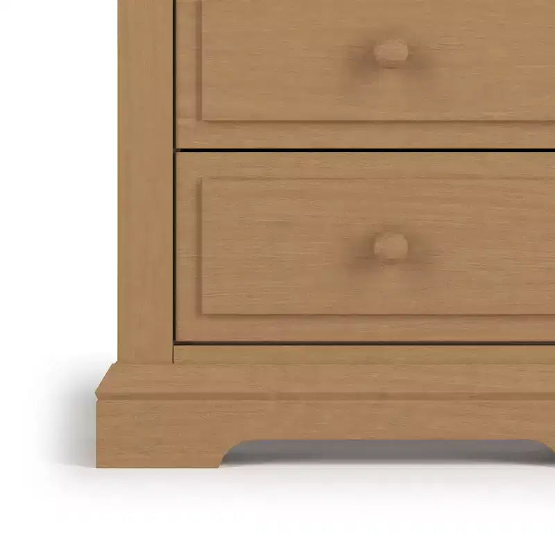 Table de chevet à 2 tiroirs Child Craft Jordyn pour chambre de bébé ou d'enfant, grand tiroir de rangement, en pin robuste, finition non toxique et sans danger pour les bébés