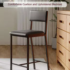 Ensemble table à manger pour 2, table hauteur comptoir avec 2 chaises rembourrées et étagères de rangement, ensemble bistrot table et chaises pour 2