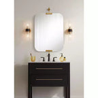 Miroir mural Uttermost Penbrook 24x42 à bords polis Or chaud