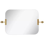 Miroir mural Uttermost Penbrook 24x42 à bords polis Or chaud