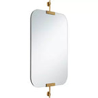 Miroir mural Uttermost Penbrook 24x42 à bords polis Or chaud