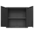 Metal Wall-Mounted Tool Storage Cabinet, Locking Storage Cabinet with 1 Adjustable Shelf and 1 Opened Drawer for Basement, Home, Kitchen
