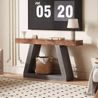 COZONY 55 Table Console de Ferme avec 2 Étagères Ouvertes, Table d'Appoint Étroite pour Entrée, Couloir, Salon
