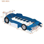 Lit de voiture pour enfants Luxystar avec étagères de rangement