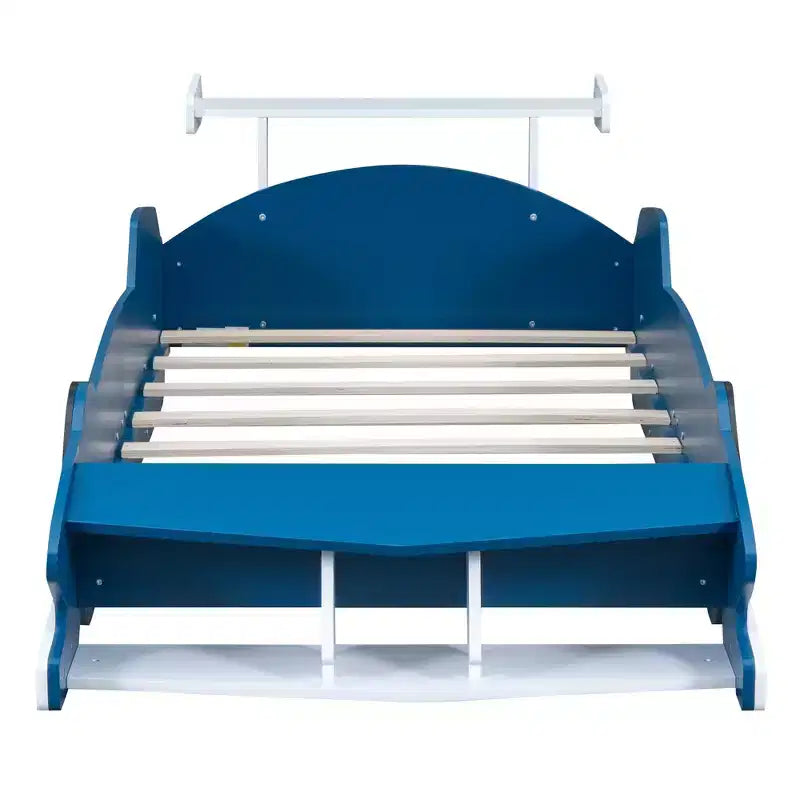 Lit de voiture pour enfants Luxystar avec étagères de rangement