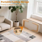 Table basse pliante en bois peu encombrante | Bureau portable/d'étude bas (100x50cm) | Pour bureau, dortoir et petits espaces de vie