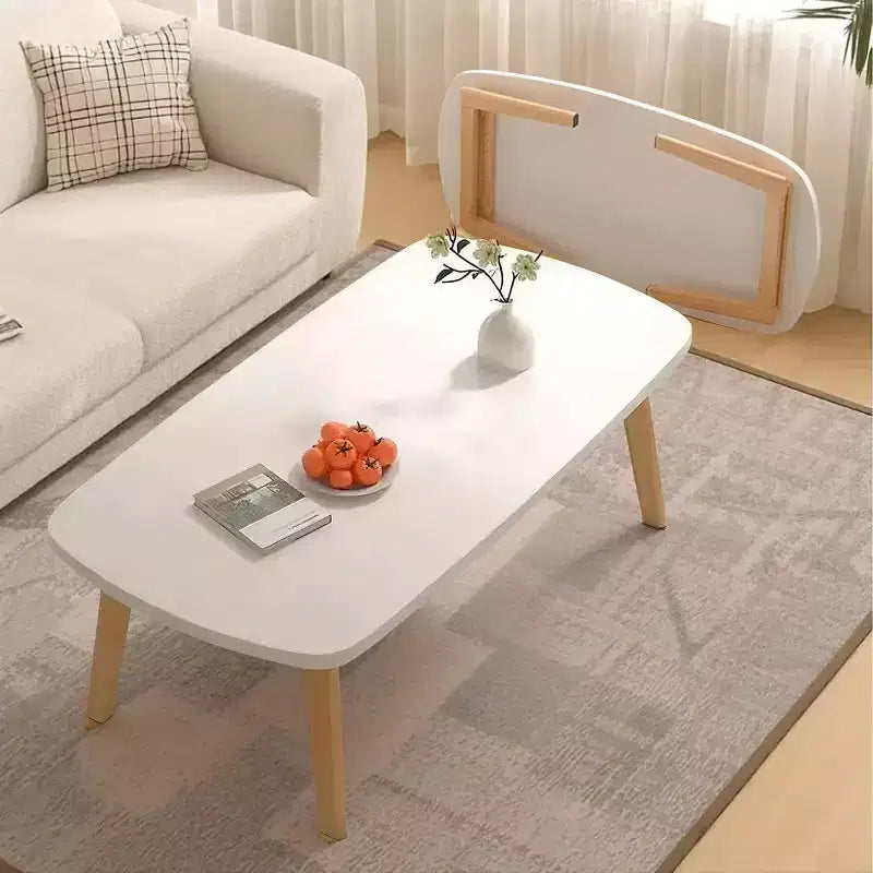 Table basse pliante en bois peu encombrante | Bureau portable/d'étude bas (100x50cm) | Pour bureau, dortoir et petits espaces de vie