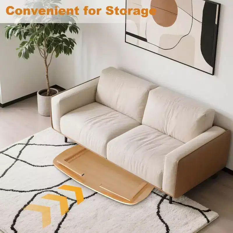 Table basse pliante en bois peu encombrante | Bureau portable/d'étude bas (100x50cm) | Pour bureau, dortoir et petits espaces de vie
