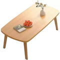 Space-Saving Wooden Folding Coffee Table | Low Floor Laptop/Study Desk (39.4x19.7in) | For Office, Dorm & Small Living Spaces