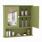Armoire de toilette murale COZONY 22.2 avec miroir, meuble de rangement de salle de bain avec étagère réglable, organisateur étanche