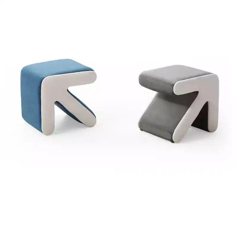 TUYOHW Pouf Flèche Créatif Moderne avec Banc d'entrée Rembourré en Velours pour Enfants, Repose-pieds Design Artisanat pour Salon, Chambre