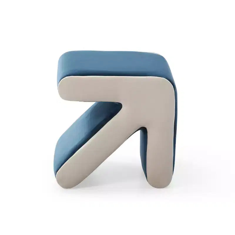 TUYOHW Pouf Flèche Créatif Moderne avec Banc d'entrée Rembourré en Velours pour Enfants, Repose-pieds Design Artisanat pour Salon, Chambre