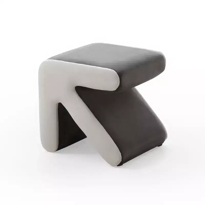 TUYOHW Pouf Flèche Créatif Moderne avec Banc d'entrée Rembourré en Velours pour Enfants, Repose-pieds Design Artisanat pour Salon, Chambre