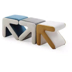 TUYOHW Pouf Flèche Créatif Moderne avec Banc d'entrée Rembourré en Velours pour Enfants, Repose-pieds Design Artisanat pour Salon, Chambre
