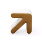 TUYOHW Pouf Flèche Créatif Moderne avec Banc d'entrée Rembourré en Velours pour Enfants, Repose-pieds Design Artisanat pour Salon, Chambre
