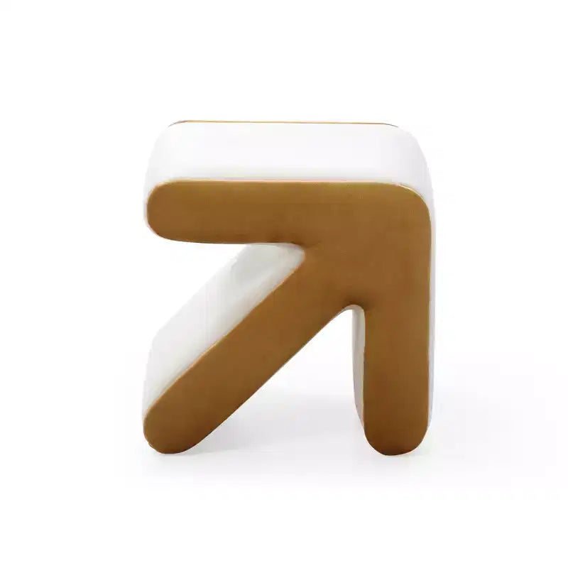 TUYOHW Pouf Flèche Créatif Moderne avec Banc d'entrée Rembourré en Velours pour Enfants, Repose-pieds Design Artisanat pour Salon, Chambre