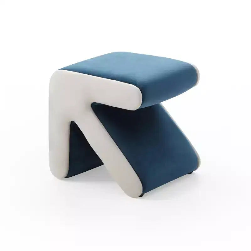 TUYOHW Pouf Flèche Créatif Moderne avec Banc d'entrée Rembourré en Velours pour Enfants, Repose-pieds Design Artisanat pour Salon, Chambre