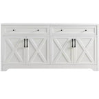 Meuble TV de 61 pouces, meuble TV multifonctionnel combiné, meuble de rangement grande capacité, adapté aux salons, chambres et bureaux, blanc