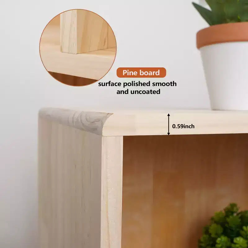 Bibliothèque ouverte à 7 casiers, meuble de rangement en bois à 2 niveaux sur pied avec pieds, bibliothèque ouverte sur pied avec casiers