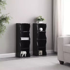 TUYOHW Bibliothèque autoportante à 7 niveaux avec bord ondulé, meuble de rangement avec étagères réglables, unités supérieure et inférieure détachables