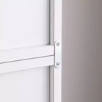 TUYOHW Bibliothèque autoportante à 7 niveaux avec bord ondulé, meuble de rangement avec étagères réglables, unités supérieure et inférieure détachables
