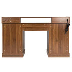Bureau de direction 59" avec 6 tiroirs, bureau d'ordinateur en bois avec tiroir classeur et station de charge, table de conférence pour bureau à domicile