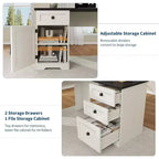 Bureau de direction en forme de L de 60 pouces, bureau d'angle rustique avec tiroirs de classement et meuble de rangement réglable, grande station de travail pour l'étude et le jeu