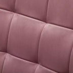 Fauteuil d'appoint capitonné moderne avec pouf, fauteuil à oreilles rembourré pour salon, fauteuil de lecture pour chambre à coucher ou appartement-Panipeachy