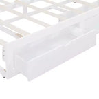 Lit de repos moderne en bois Luxystar avec lit gigogne et 2 tiroirs de rangement pour le salon