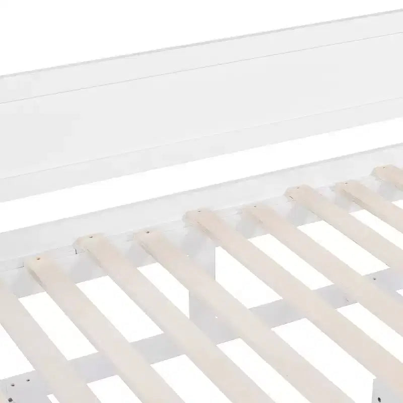 Lit de repos moderne en bois Luxystar avec lit gigogne et 2 tiroirs de rangement pour le salon