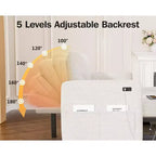 Canapé-lit d'angle réversible Dyonery 81 avec lit gigogne 4 en 1, coffre de rangement, ports USB et poches latérales pour salon
