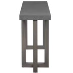 TUYOHW Table console minimaliste de 160 cm avec pieds en pin massif, table d'entrée au design géométrique, pour salon, chambre à coucher