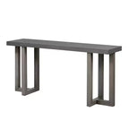 TUYOHW Table console minimaliste de 160 cm avec pieds en pin massif, table d'entrée au design géométrique, pour salon, chambre à coucher