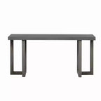 TUYOHW Table console minimaliste de 160 cm avec pieds en pin massif, table d'entrée au design géométrique, pour salon, chambre à coucher