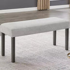 TUYOHW 40 Banc moderne avec banc à chaussures rembourré pour entrée avec cadre en bois Chaises de salle à manger Banc polyvalent pour pied de lit pour salon, chambre à coucher