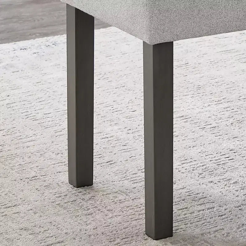 TUYOHW 40 Banc moderne avec banc à chaussures rembourré pour entrée avec cadre en bois Chaises de salle à manger Banc polyvalent pour pied de lit pour salon, chambre à coucher