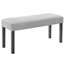 TUYOHW 40 Banc moderne avec banc à chaussures rembourré pour entrée avec cadre en bois Chaises de salle à manger Banc polyvalent pour pied de lit pour salon, chambre à coucher