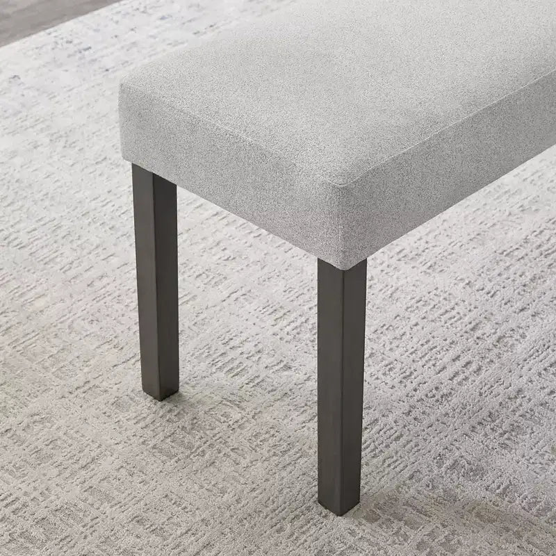 TUYOHW 40 Banc moderne avec banc à chaussures rembourré pour entrée avec cadre en bois Chaises de salle à manger Banc polyvalent pour pied de lit pour salon, chambre à coucher