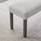 TUYOHW 40 Banc moderne avec banc à chaussures rembourré pour entrée avec cadre en bois Chaises de salle à manger Banc polyvalent pour pied de lit pour salon, chambre à coucher