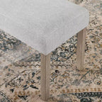 TUYOHW 40 Banc moderne avec banc à chaussures rembourré pour entrée avec cadre en bois Chaises de salle à manger Banc polyvalent pour pied de lit pour salon, chambre à coucher