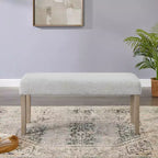 TUYOHW 40 Banc moderne avec banc à chaussures rembourré pour entrée avec cadre en bois Chaises de salle à manger Banc polyvalent pour pied de lit pour salon, chambre à coucher