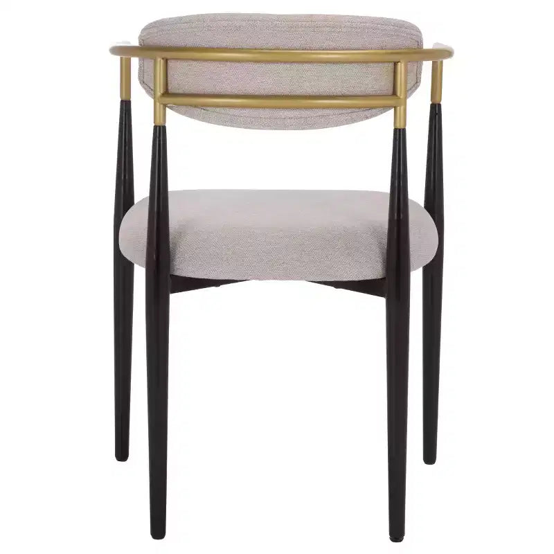 Chaise de salle à manger Covelle - Lot de 2 - DCH6401 - Noir Or/Gris Colombe - Safavieh
