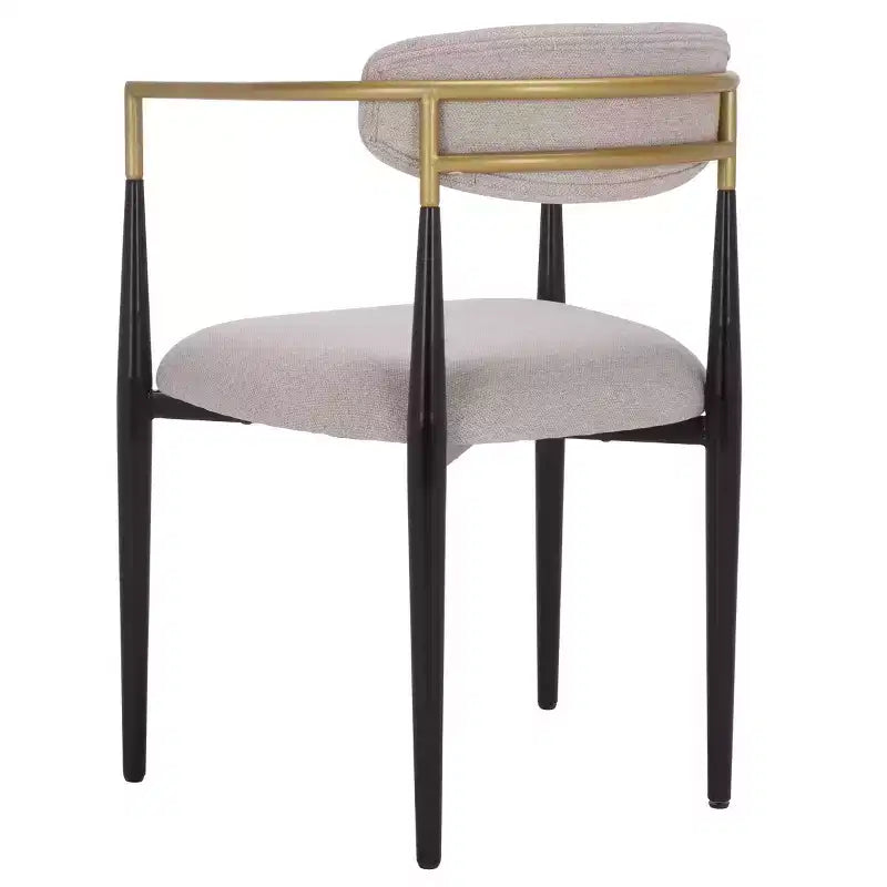Chaise de salle à manger Covelle - Lot de 2 - DCH6401 - Noir Or/Gris Colombe - Safavieh