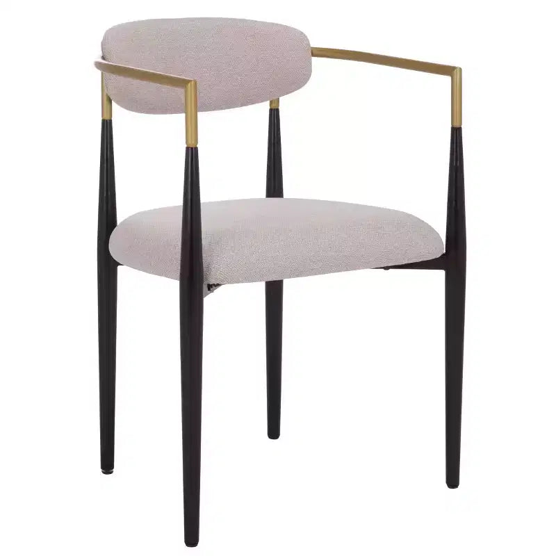 Chaise de salle à manger Covelle - Lot de 2 - DCH6401 - Noir Or/Gris Colombe - Safavieh