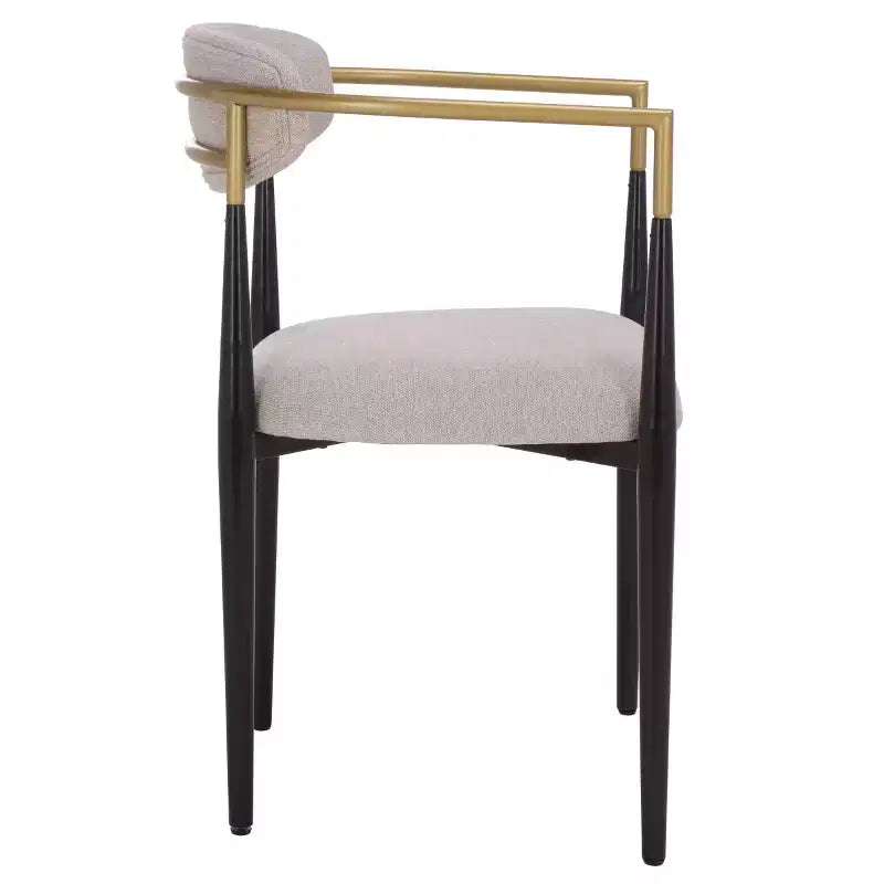 Chaise de salle à manger Covelle - Lot de 2 - DCH6401 - Noir Or/Gris Colombe - Safavieh