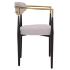 Chaise de salle à manger Covelle - Lot de 2 - DCH6401 - Noir Or/Gris Colombe - Safavieh