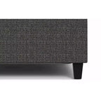 Ottoman de rangement carré et transitoire Elliot de 76 cm de large