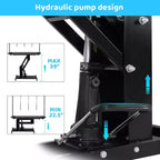Table de toilettage professionnelle hydraulique pour chiens de petite, moyenne et grande taille, table réglable robuste avec bras supérieur et 3 laisses, hauteur 56-99 cm