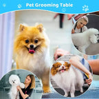 Table de toilettage professionnelle hydraulique pour chiens de petite, moyenne et grande taille, table réglable robuste avec bras supérieur et 3 laisses, hauteur 56-99 cm