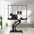 Table de toilettage professionnelle hydraulique pour chiens de petite, moyenne et grande taille, table réglable robuste avec bras supérieur et 3 laisses, hauteur 56-99 cm